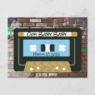 Retro 90's Mixtape| Hip Hop BOY Dusche Einladung Postkarte