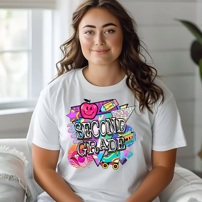 Retro 90's Second Grade Tshirt (Von Creator hochgeladen)