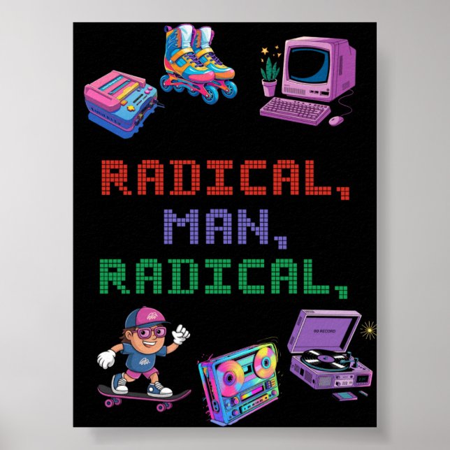 Retro 90s Streetwear Poster (Vorne)