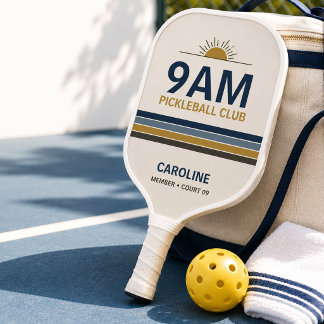 Retro 9 Uhr Pickleball Club Schläger