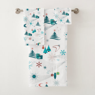 Retro A Go-Go Weihnachten Badhandtuch Set
