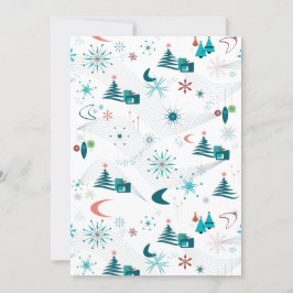 Retro A Go-Go Weihnachten Einladung