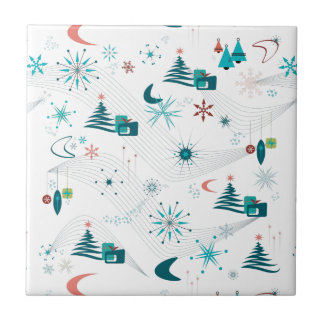 Retro A Go-Go Weihnachten Fliese