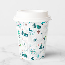Retro A Go-Go-Weihnachtsbecher Pappbecher