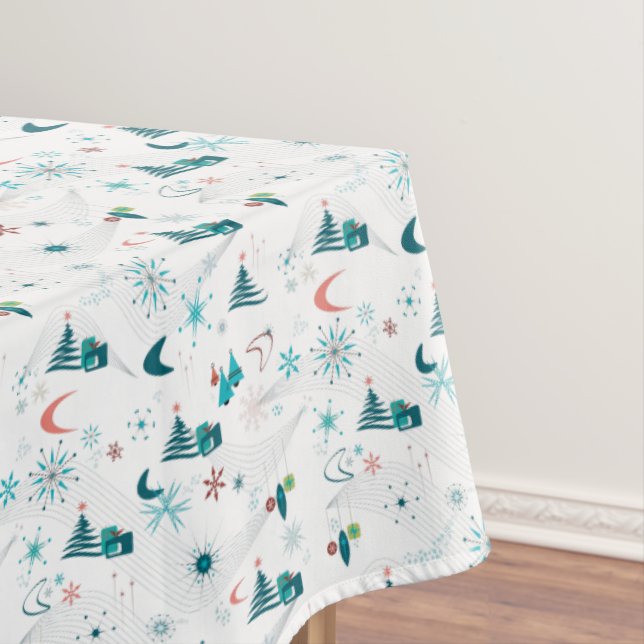 Retro A Go-Go Weihnachtslieder Tischdecke (Beispiel)