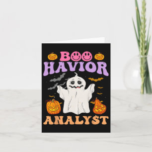 Retro A Therapeutic BC Halloween Ghost Boo Havior Karte