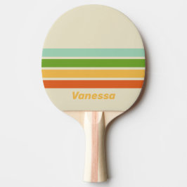 Retro ABC Street Across Striping with Name Tischtennis Schläger