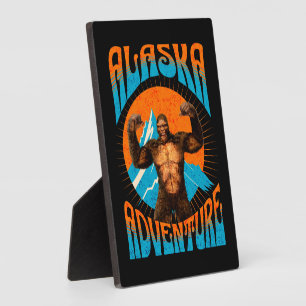 Retro-Abenteuer Sasquatch-Berg Alaska Fotoplatte
