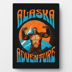 Retro-Abenteuer Sasquatch-Berg Alaska Fotoplatte
