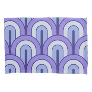 Retro abgestufter geometrischer Fächer Kissenbezug