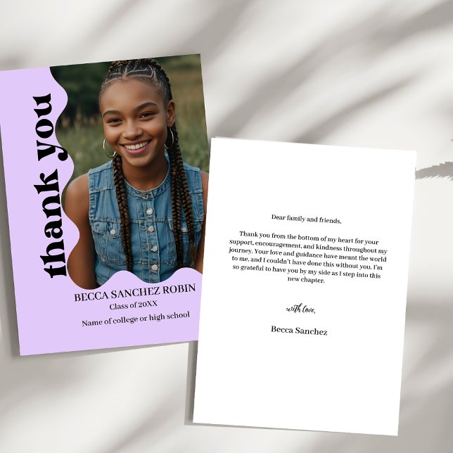 Retro-Abschluss Dankeskarte (Von Creator hochgeladen)