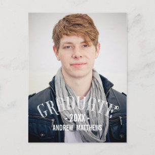 Retro Abschluss-Party Einladung des Mann 