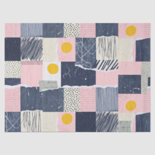 Retro Abstract Brushstroke (1) Seidenpapier