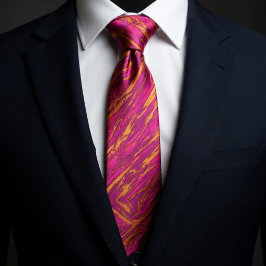 Retro Abstract Marble Necktie Krawatte