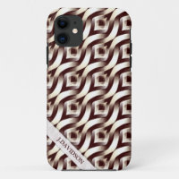Retro Abstrait Textile Motif iPhone 5 Coque