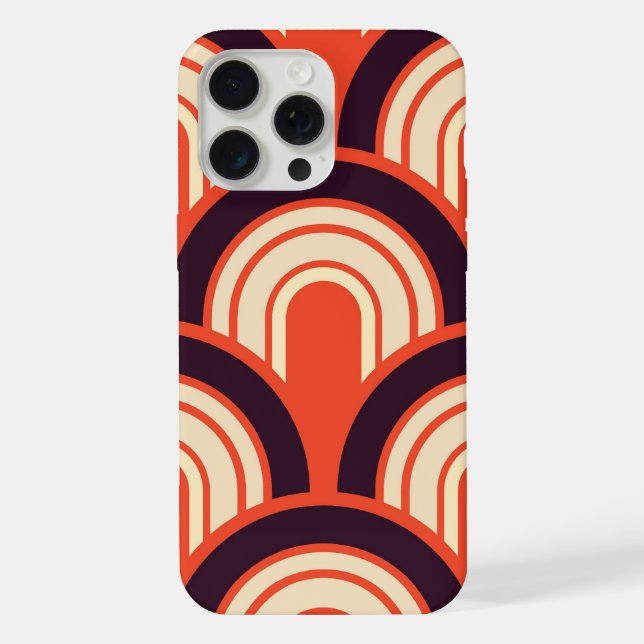 Retro-Abstrakt aus den Fünfzigern iPhone 15 Pro Max Hülle (Rückseite)