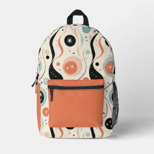Retro Abstrakt  Bedruckter Rucksack