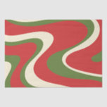 Retro Abstrakt Boho Trippy Christmas Pattern Seidenpapier<br><div class="desc">Retro Abstrakt Boho Trippy Weihnachtsmuster. Cooles Retro-abstraktes,  mehrfarbiges Muster in nostalgischen Weihnachtsferien rot,  olivgrün und creme. Spaß 60er 70er wird lebendig; zart,  aber geschmackvoll. Vintag und modern. Neue boho Kunst von Kierkegaard Design Studio.</div>