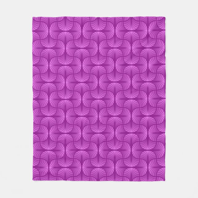 Retro Abstrakt Fleece Blanket (Vorderseite)