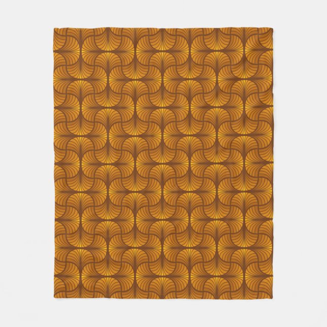 Retro Abstrakt Fleece Blanket (Vorderseite)