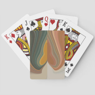 Retro-Abstrakt-Kunst-Druck Produkt anpassen Spielkarten