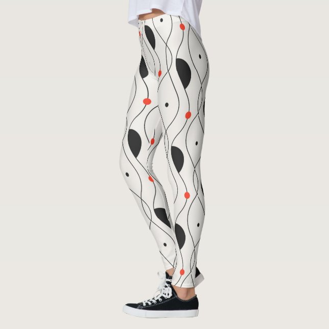 Retro Abstrakt Leggings (Links)
