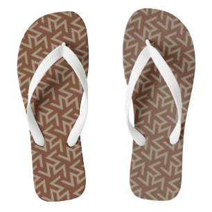 Retro Abstrakt Mitte des Jahrhunderts Modernes Mus Flip Flops