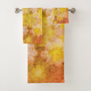 Retro Abstrakt salzige Aquarellmalerei Badhandtuch Set