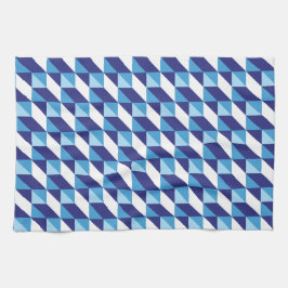 Retro-Abstrakte Farbtöne des geometrischen Musters Geschirrtuch