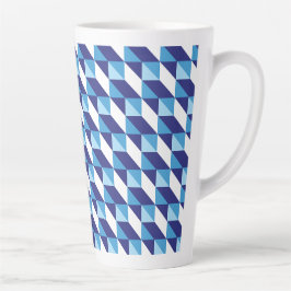 Retro-Abstrakte Farbtöne des geometrischen Musters Milchtasse