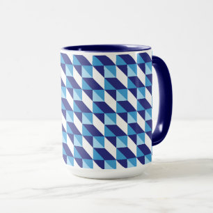 Retro-Abstrakte Farbtöne des geometrischen Musters Tasse