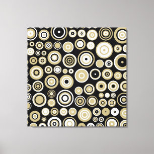 Retro Abstrakte Kunst - überzogene Canvas Leinwanddruck