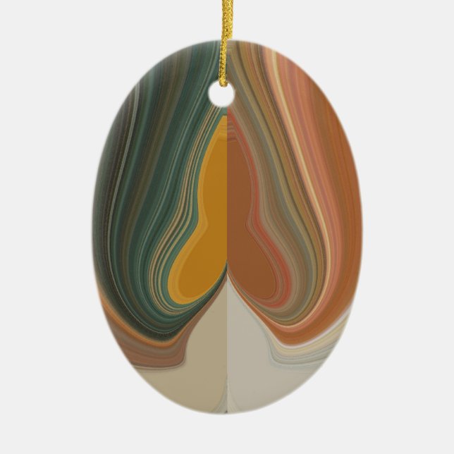 Retro Abstrakte Kunstdrucke Keramik Ornament (Vorne)