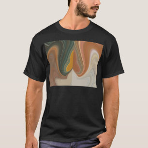 Retro Abstrakte Kunstdrucke T-Shirt