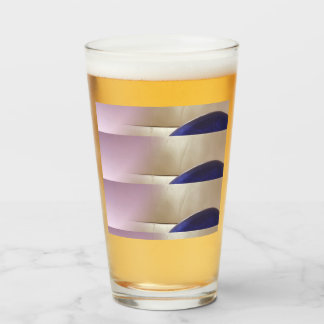 Retro-Abstrakte Semi-Circles auf Soft-Gold Glas