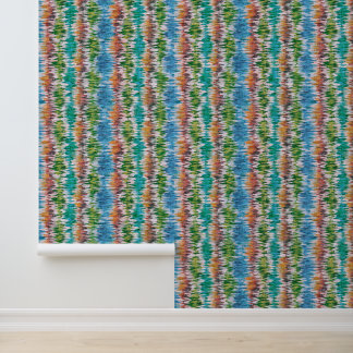 Retro abstraktes Design im Ikat-Stil. Tapete
