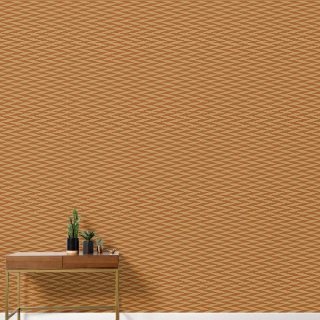 Retro abstraktes geometrisches Herringbones Muster Tapete (Korridor)