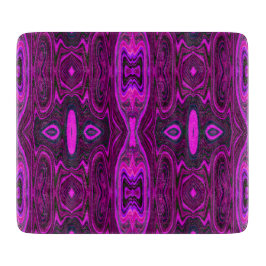 Retro Abstraktes Hot Pink und Magenta Muster Schneidebrett