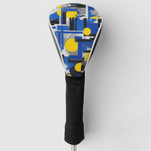 Retro Abstraktes Pinselstrich (7) Golf Headcover