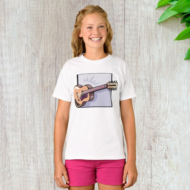 Retro Acoustic 12-String Gitarre T-Shirt (Von Creator hochgeladen)