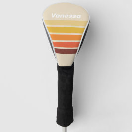 Retro Across Striping with Name Golf Headcover