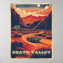 Retro Adventure in Death Valley (Nationalpark) Poster