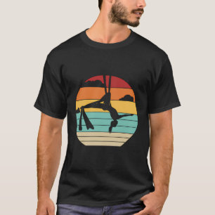 Retro Aerial Yoga Aerialist Gymnastik Dancer Aeri T-Shirt
