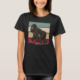 Retro-Affe Affe Zoo-Tier Gorilla Gorilla T-Shirt