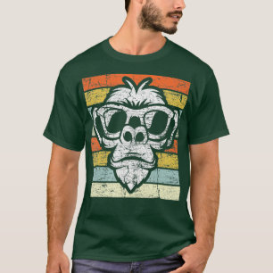 Retro-Affe im Vintage-Stil Affen T-Shirt