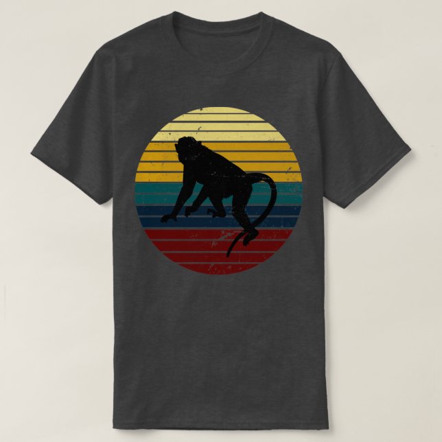 Retro-Affe T-Shirt (Design vorne)