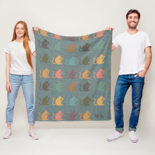 Retro-Affen-Geschenk-Decke Vintage-Affenliebhaber Fleecedecke