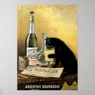 Rétro affiche française "bourgeois d'absinthe "