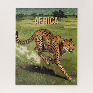 Retro Afrika Gepard Landschaft