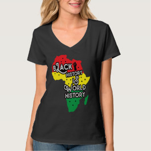 Retro-afrikanische Karte Afro-Stolz Schwarzer-Gesc T-Shirt